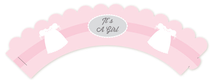 Sweet Little Lady - Baby Shower Cupcake Wrappers
