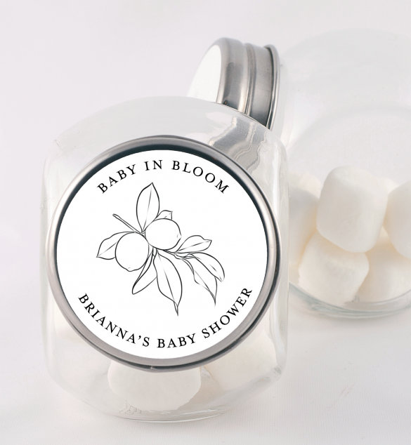 Baby is Blooming - Personalized Baby Shower Candy Jar