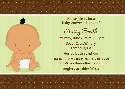 Baby Neutral Hispanic - Baby Shower Invitations