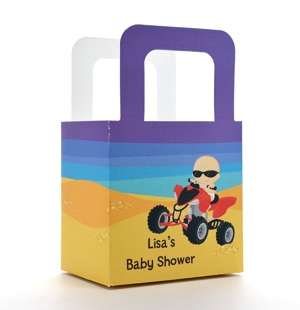 Baby On A Quad - Personalized Baby Shower Favor Boxes