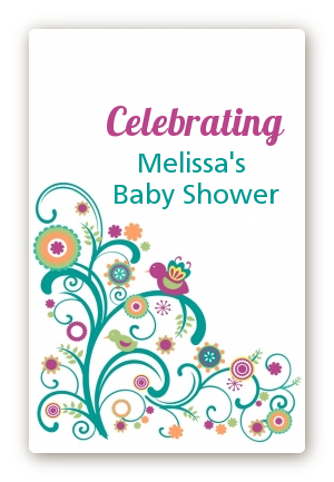 Baby Sprinkle - Custom Large Rectangle Baby Shower Sticker/Labels