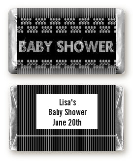 Baby Bling - Personalized Baby Shower Mini Candy Bar Wrappers