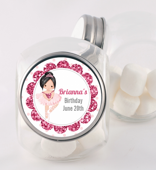 Ballerina - Personalized Birthday Party Candy Jar