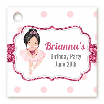 Ballerina - Personalized Birthday Party Card Stock Favor Tags