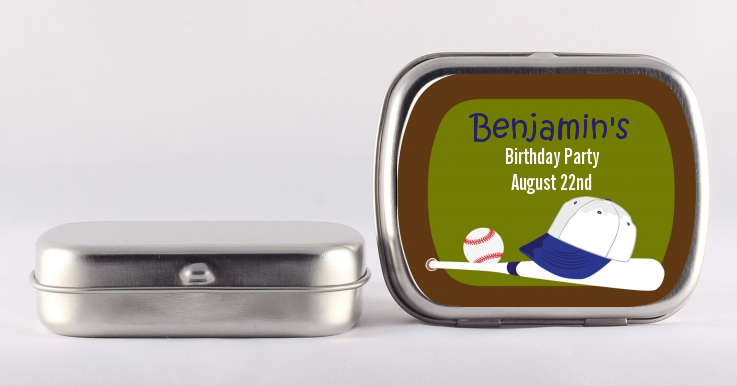 Baseball - Personalized Birthday Party Mint Tins