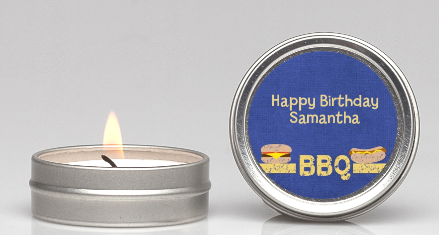 BBQ Hotdogs and Hamburgers - Birthday Party Candle Favors