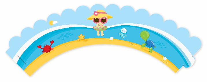 Beach Girl - Birthday Party Cupcake Wrappers