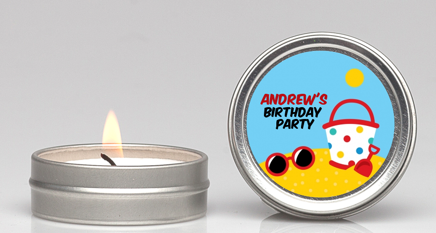 Beach Toys - Birthday Party Candle Favors