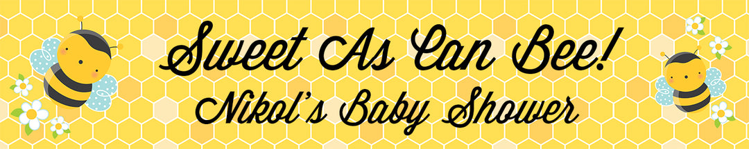 Mommy To Bee - Personalized Baby Shower Banners