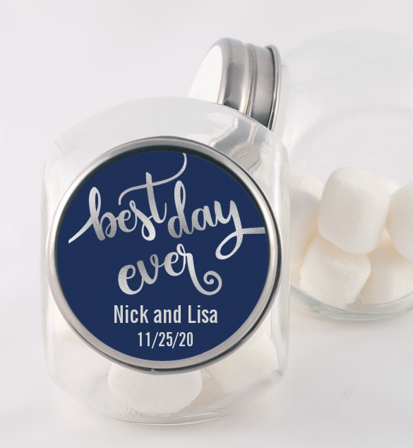 Best Day Ever - Personalized Bridal Shower Candy Jar