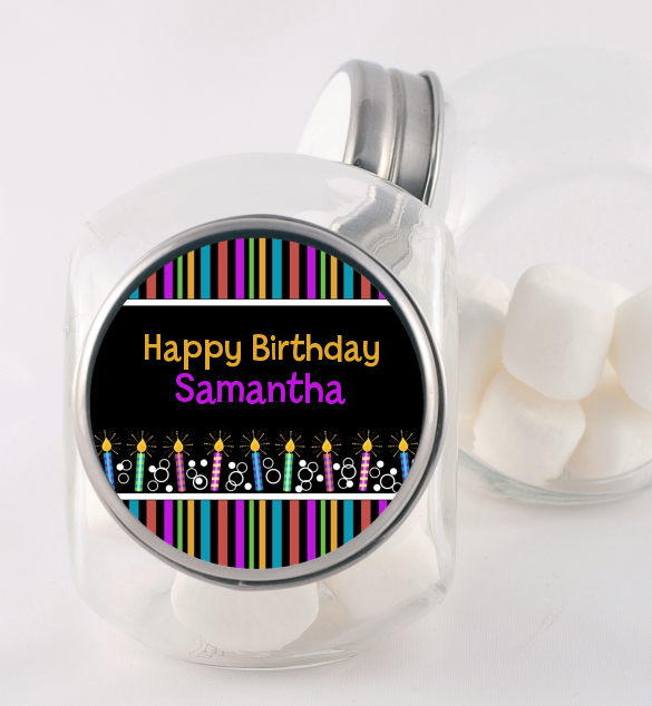 Birthday Wishes - Personalized Birthday Party Candy Jar