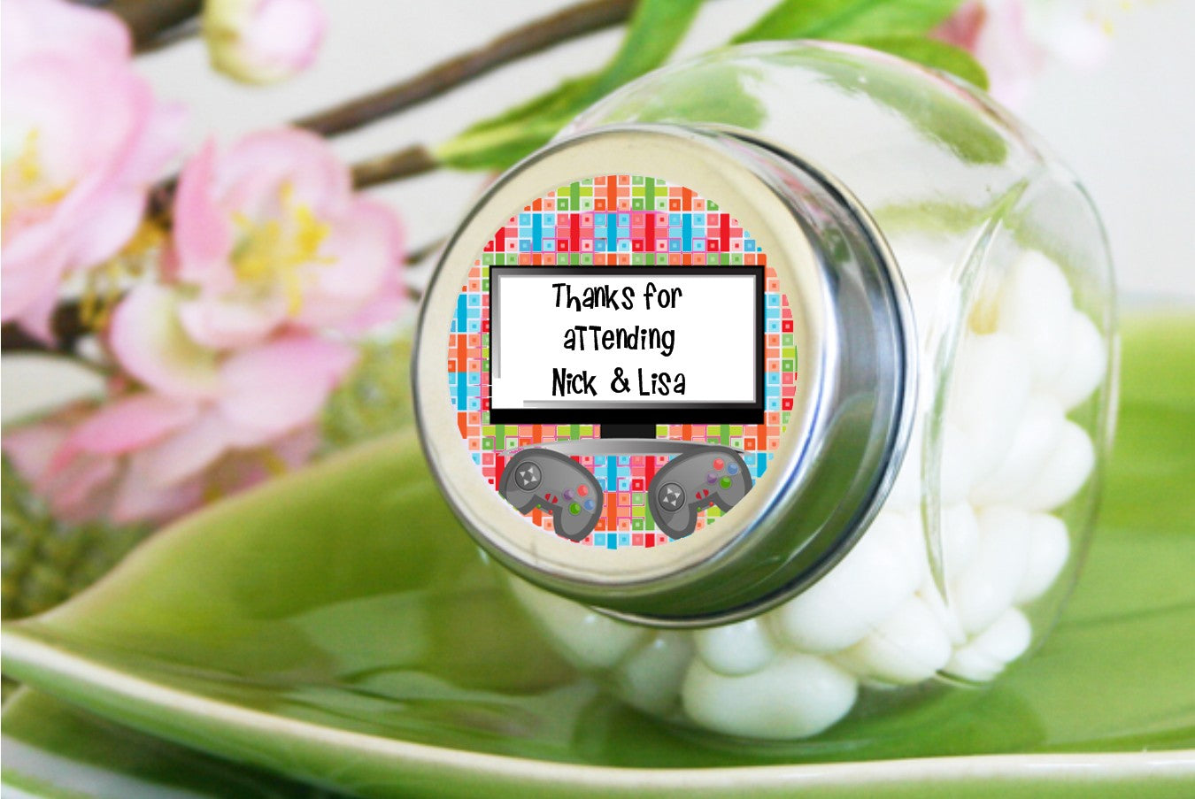 Personalized Birthday Party Candy Jars