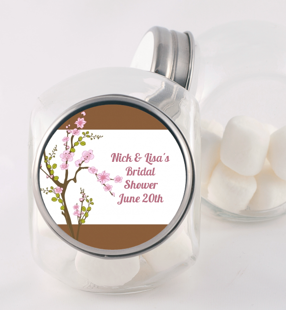 Blossom - Personalized Bridal Shower Candy Jar