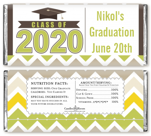 Brilliant Scholar - Personalized Graduation Party Candy Bar Wrappers