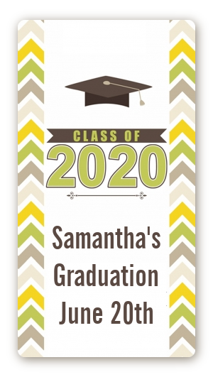 Brilliant Scholar - Custom Rectangle Graduation Party Sticker/Labels