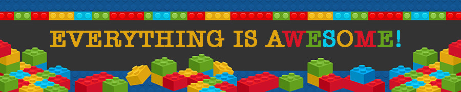 Building Blocks - Personalized Birthday Party Banners