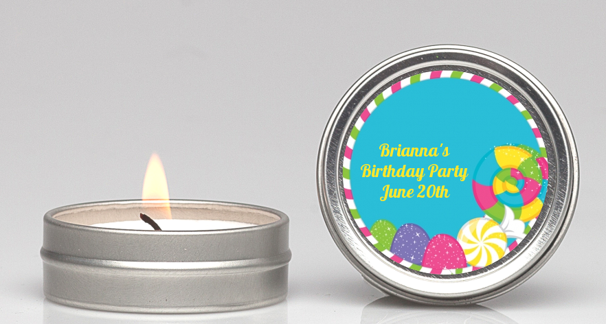 Candy Land - Birthday Party Candle Favors