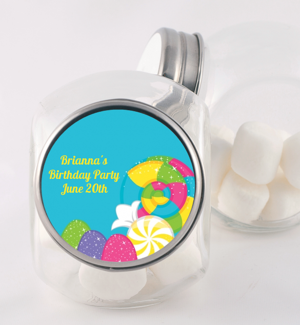 Candy Land - Personalized Birthday Party Candy Jar
