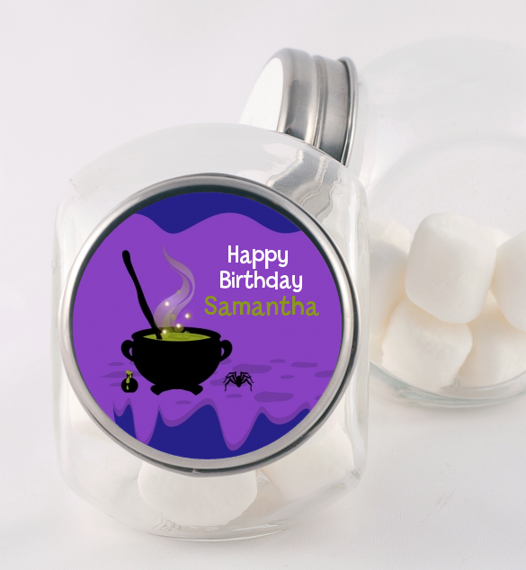 Cauldron & Potions - Personalized Birthday Party Candy Jar