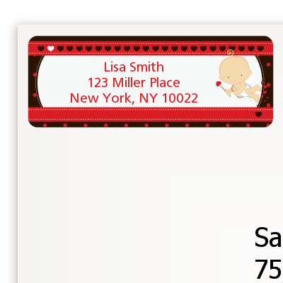 Cupid Baby Valentine's Day - Baby Shower Return Address Labels