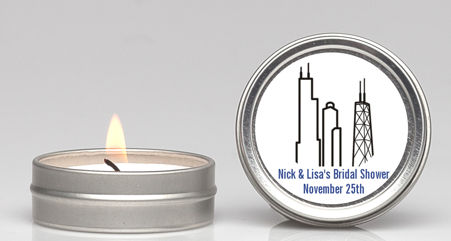 Chicago - Bridal Shower Candle Favors