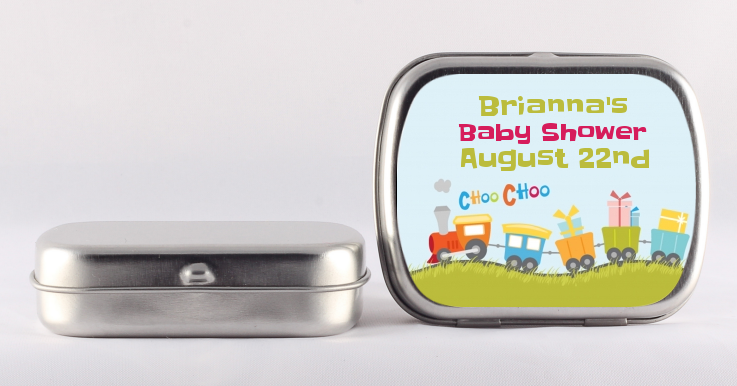 Choo Choo Train - Personalized Baby Shower Mint Tins