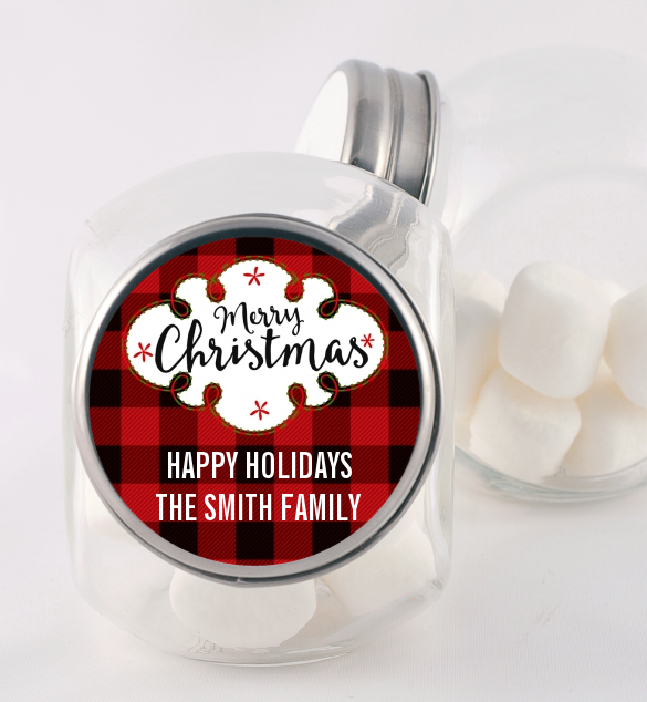 Christmas Time - Personalized Christmas Candy Jar