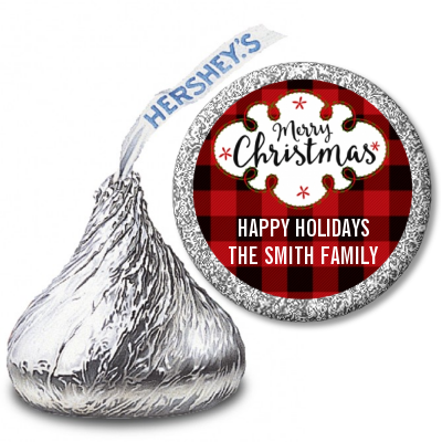 Christmas Time - Hershey Kiss Christmas Sticker Labels