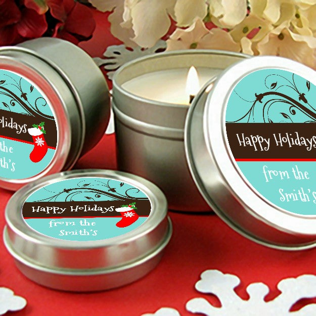 Christmas Tree and Stocking - Christmas Candle Favors