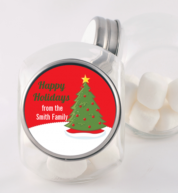 Christmas Tree - Personalized Christmas Candy Jar
