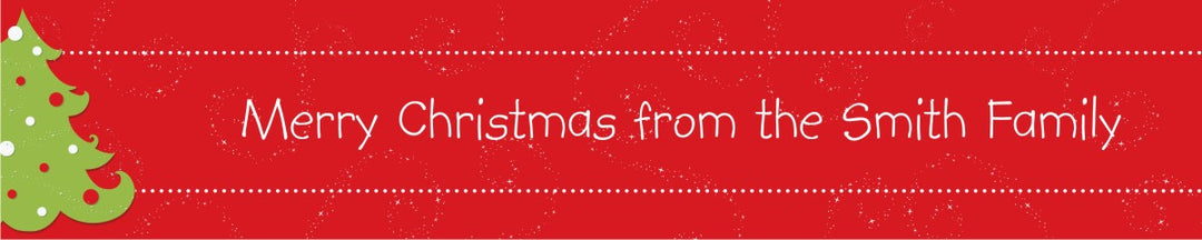 Christmas Tree - Personalized Christmas Banners