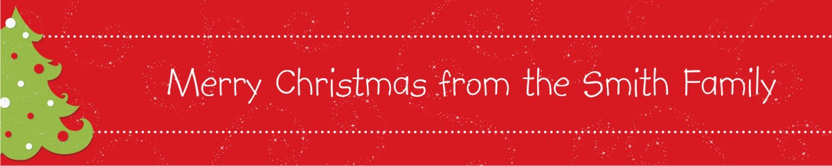 Christmas Tree - Personalized Christmas Banners