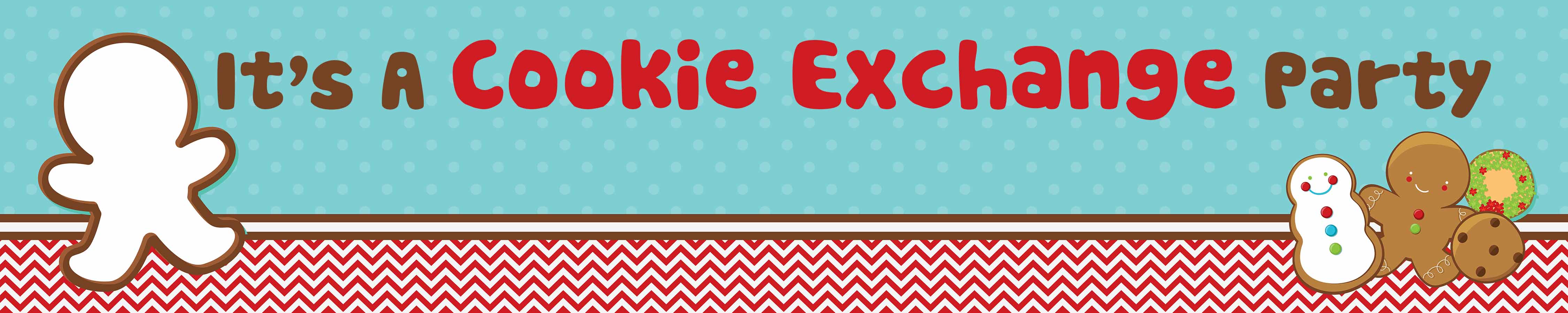Cookie Exchange - Personalized Christmas Banners