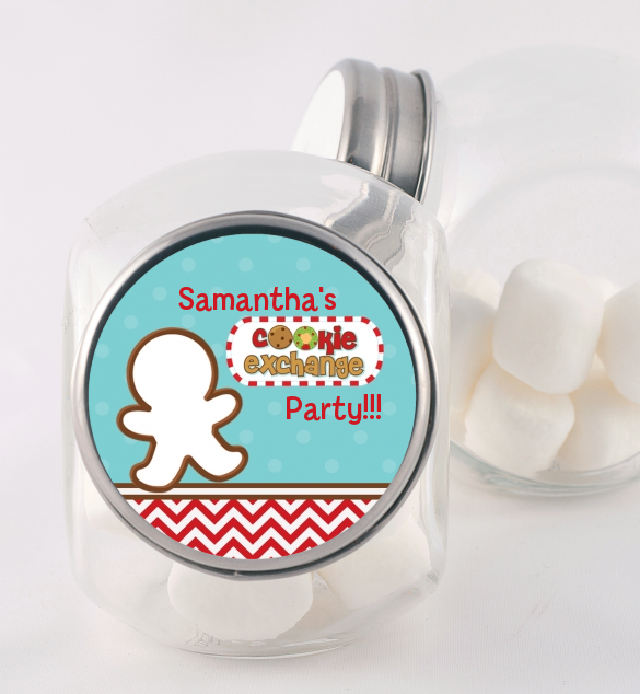Cookie Exchange - Personalized Christmas Candy Jar