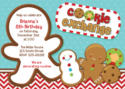 Cookie Exchange - Christmas Invitations