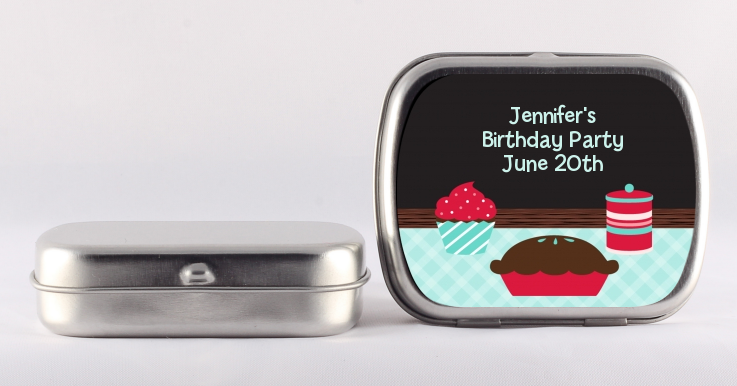 Cooking Class - Personalized Birthday Party Mint Tins