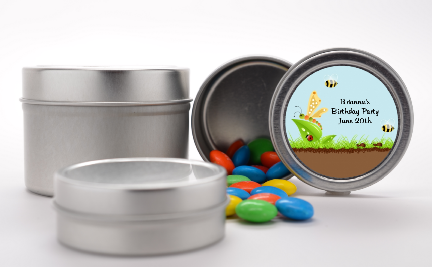 Critters Bugs & Insects - Custom Birthday Party Favor Tins