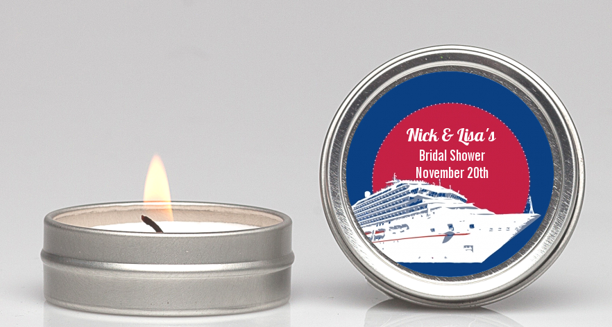 Cruise Ship - Bridal Shower Candle Favors
