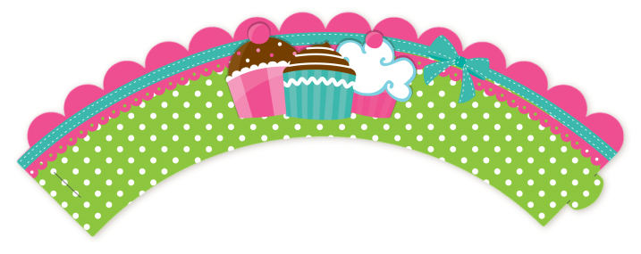 Cupcake Trio - Birthday Party Cupcake Wrappers