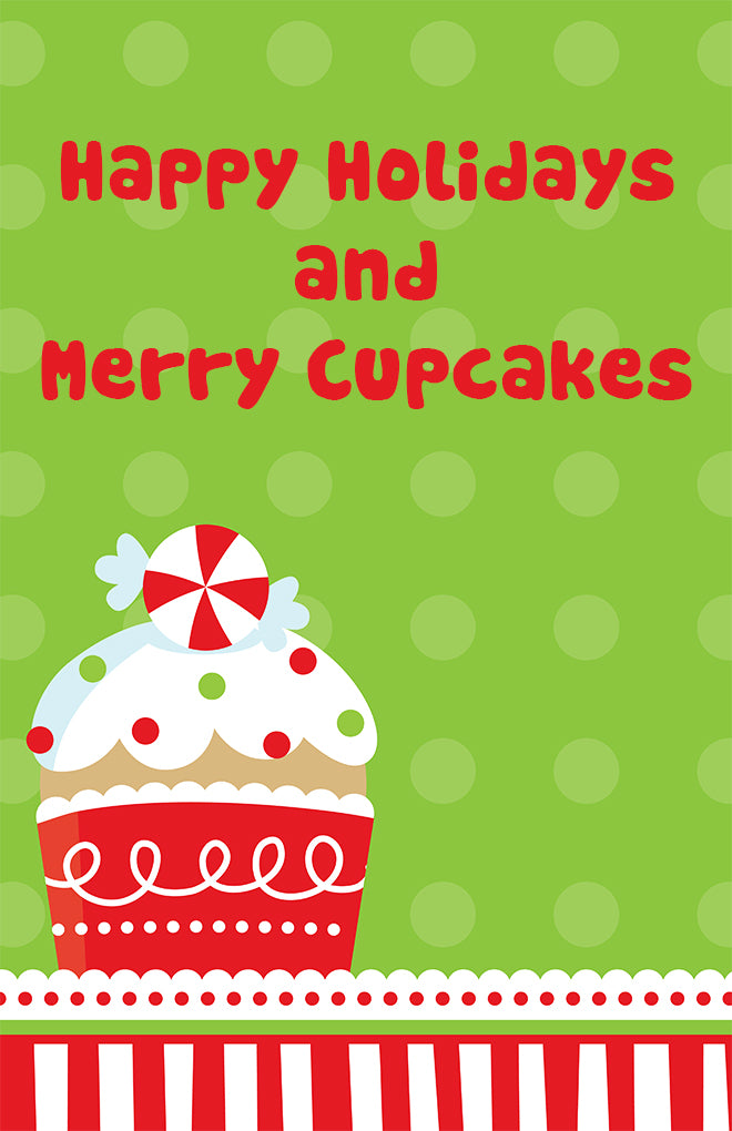 Christmas Cupcake - Personalized Christmas Wall Art