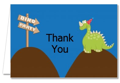 Dinosaur - Birthday Party Thank You Cards
