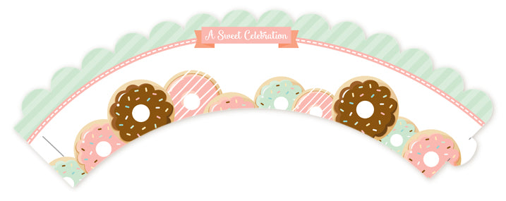 Donut Party - Birthday Party Cupcake Wrappers