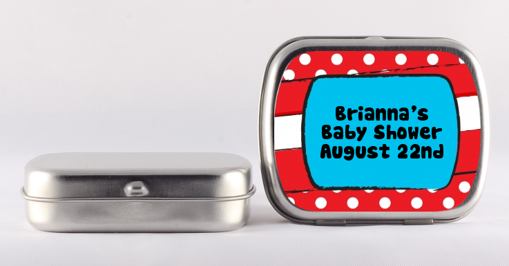 Dr. Seuss Inspired - Personalized Baby Shower Mint Tins