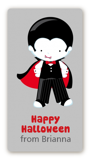 Dracula - Custom Rectangle Halloween Sticker/Labels