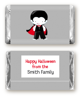 Dracula - Personalized Halloween Mini Candy Bar Wrappers