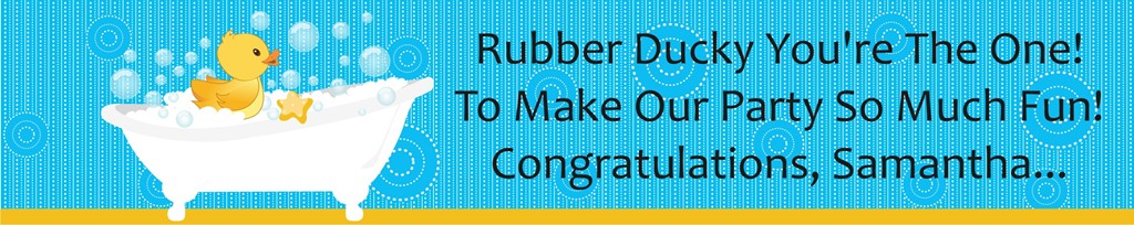 Duck - Personalized Baby Shower Banners