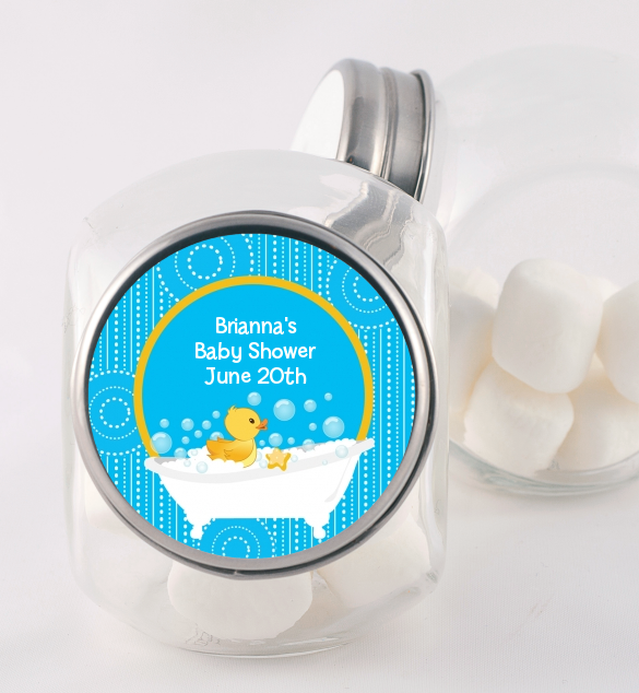 Duck - Personalized Baby Shower Candy Jar