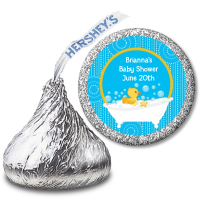 Duck - Hershey Kiss Baby Shower Sticker Labels