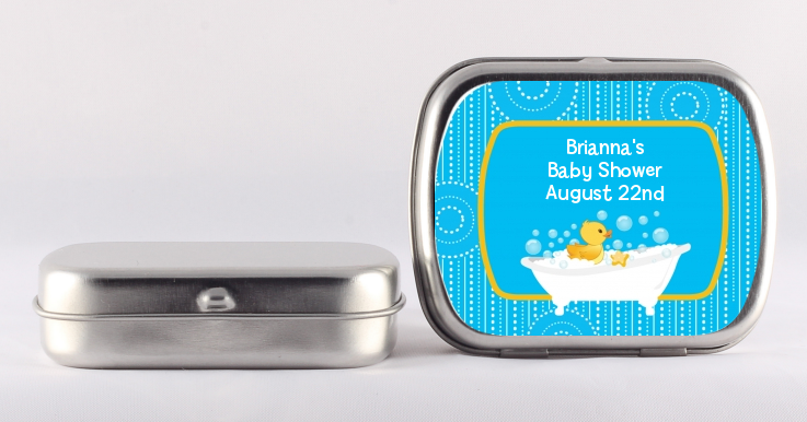 Duck - Personalized Baby Shower Mint Tins