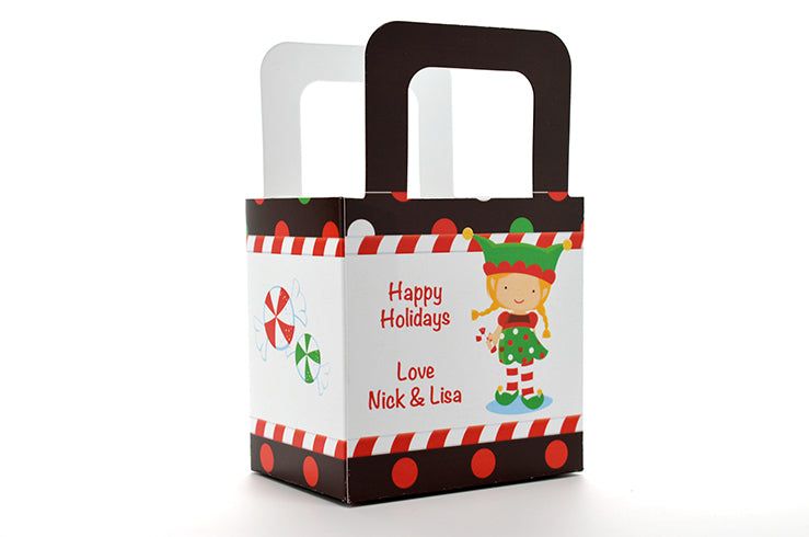 Santa's Little Elfie - Personalized Christmas Favor Boxes